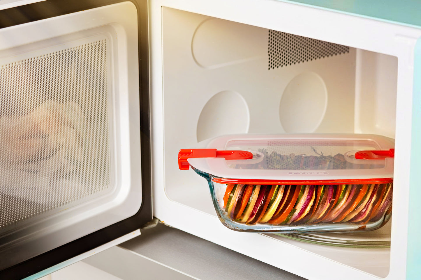 Cook Heat - Set of 5 glass storage tins with steam valve lid