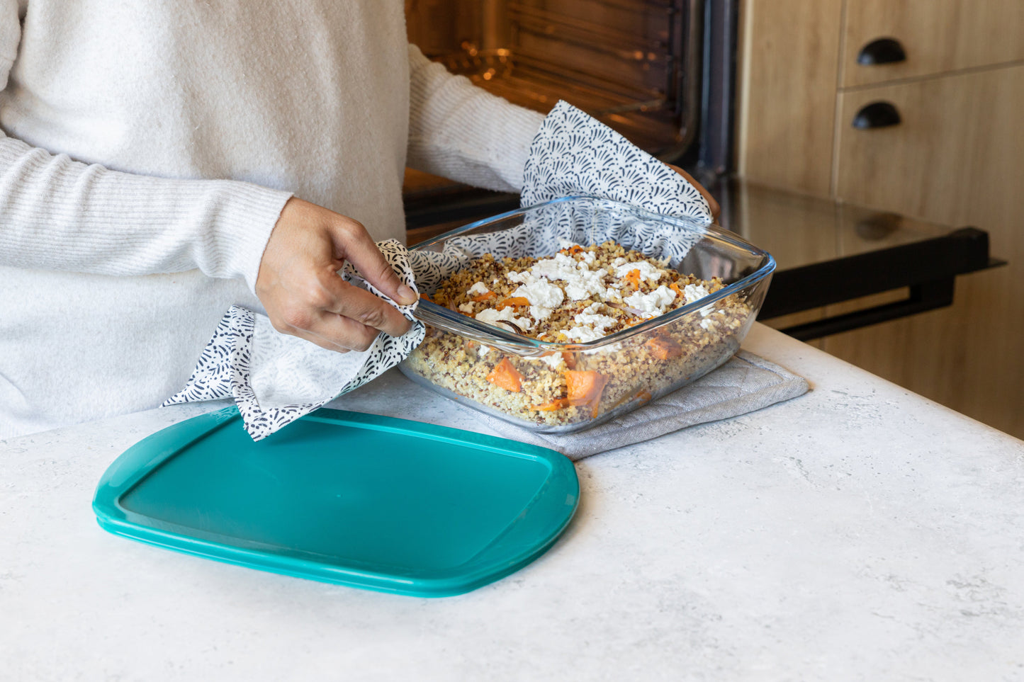 Cook Store - Rectangular spare lid peacock green