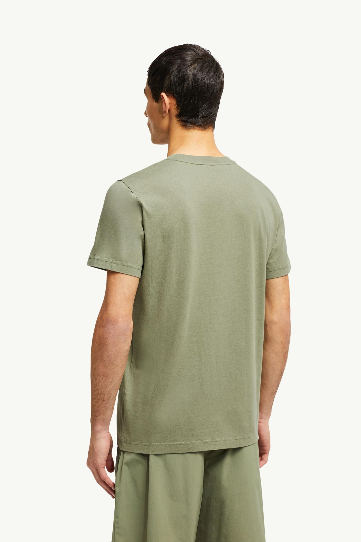 Faded Logo Motif Cotton T-Shirt