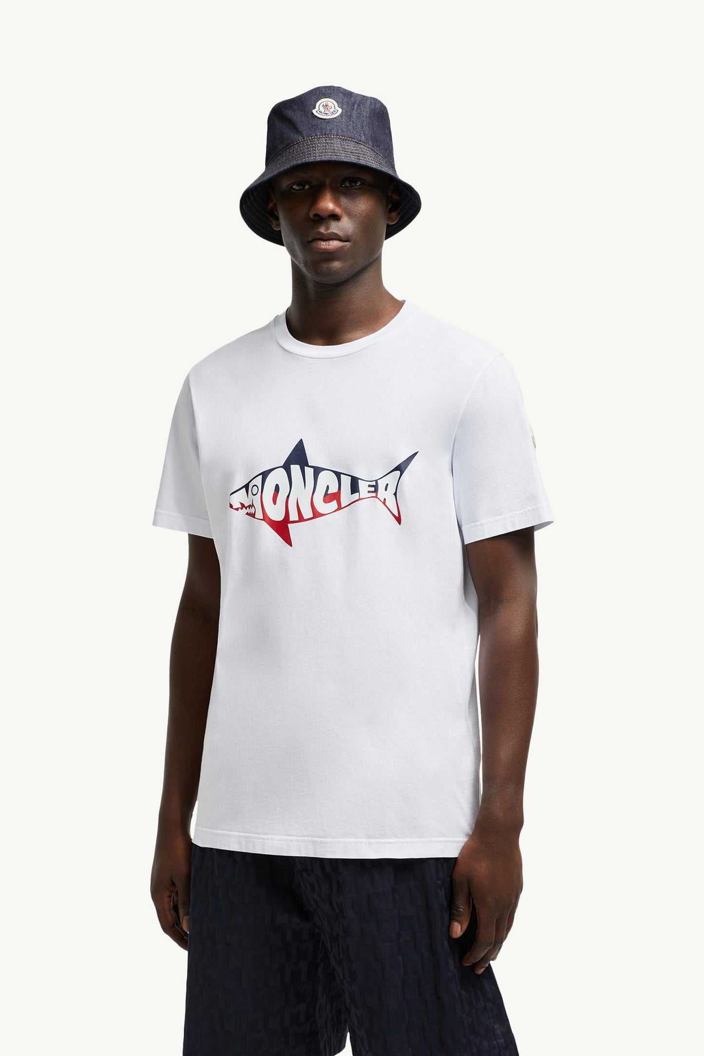 Shark Logo Cotton T-Shirt
