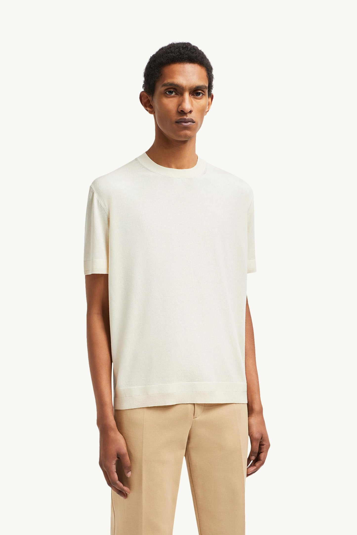 Silk & Cotton Knit T-Shirt