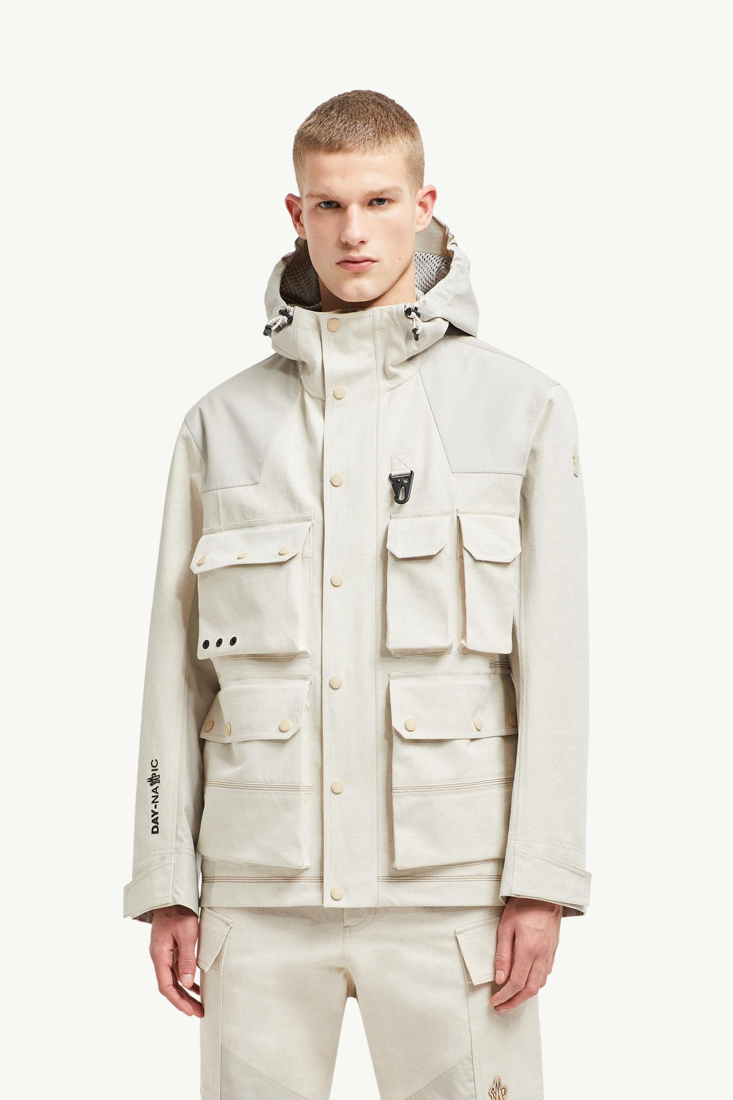 Spur Hooded Linen & Cotton Field Jacket
