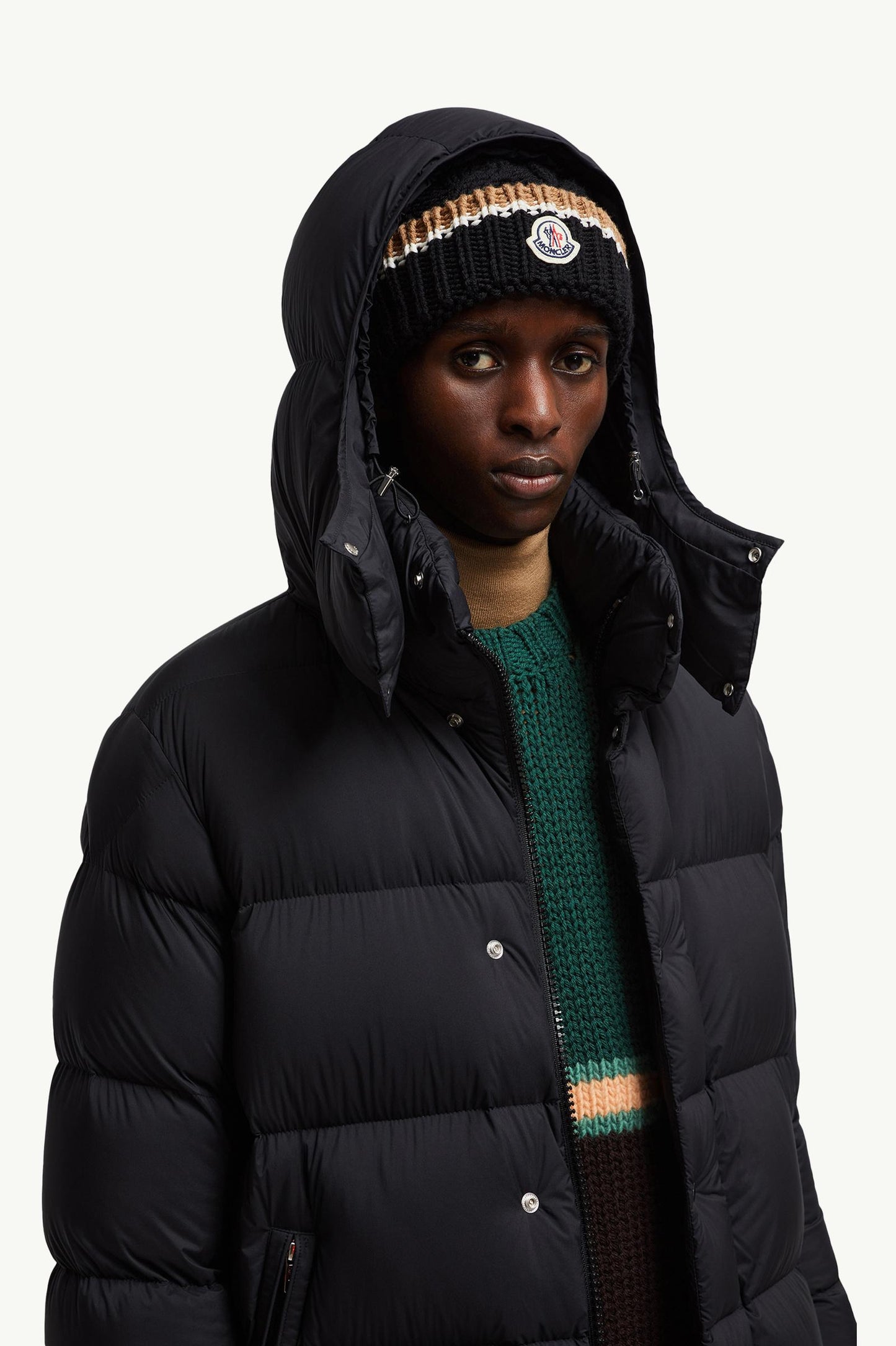 Hanoverian Hooded Long Down Jacket