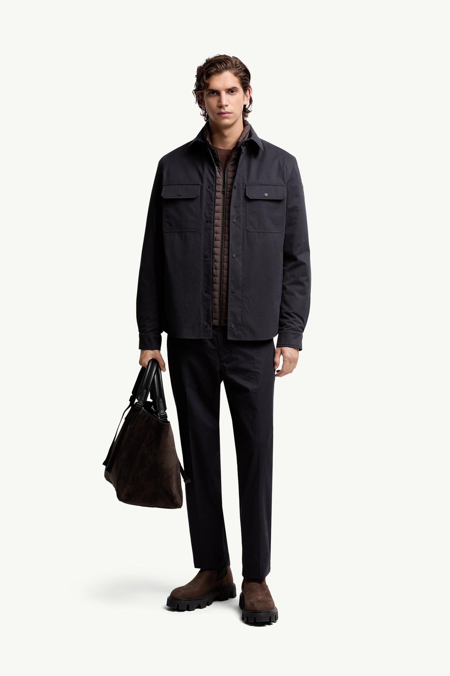 Cotton Gabardine Long Sleeve Shirt