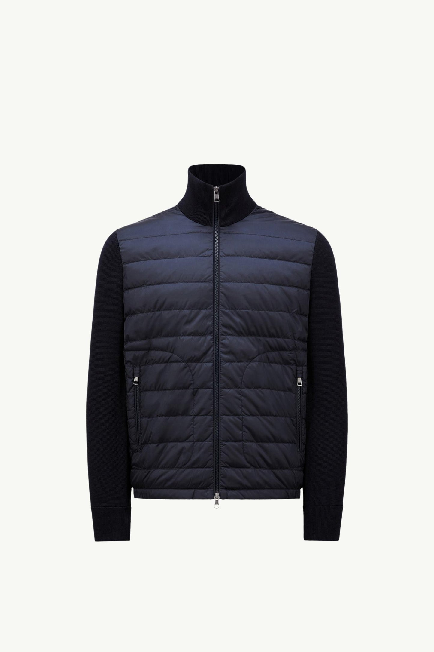 Padded Zip-Up Cardigan