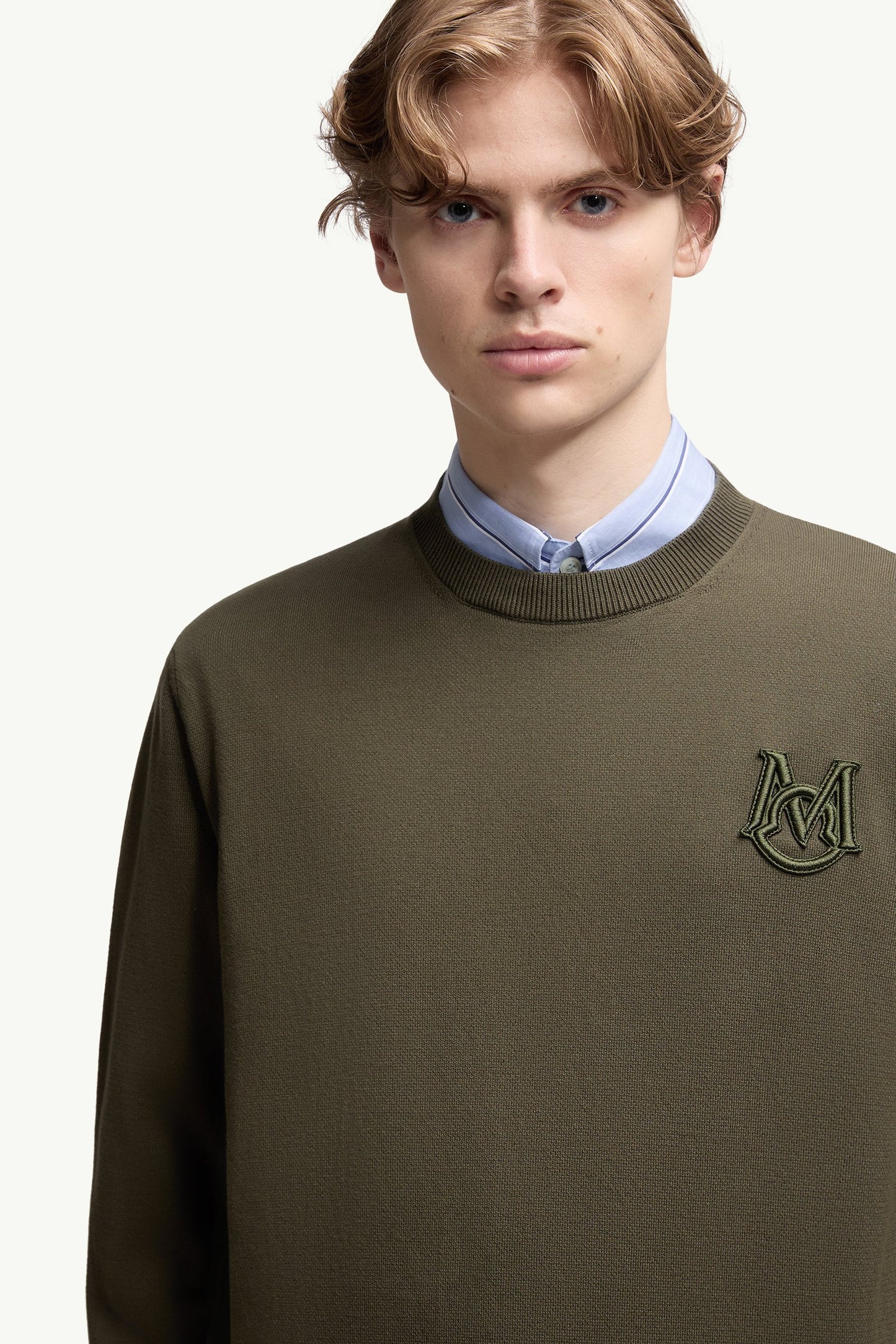Embroidered Monogram Cotton Jumper