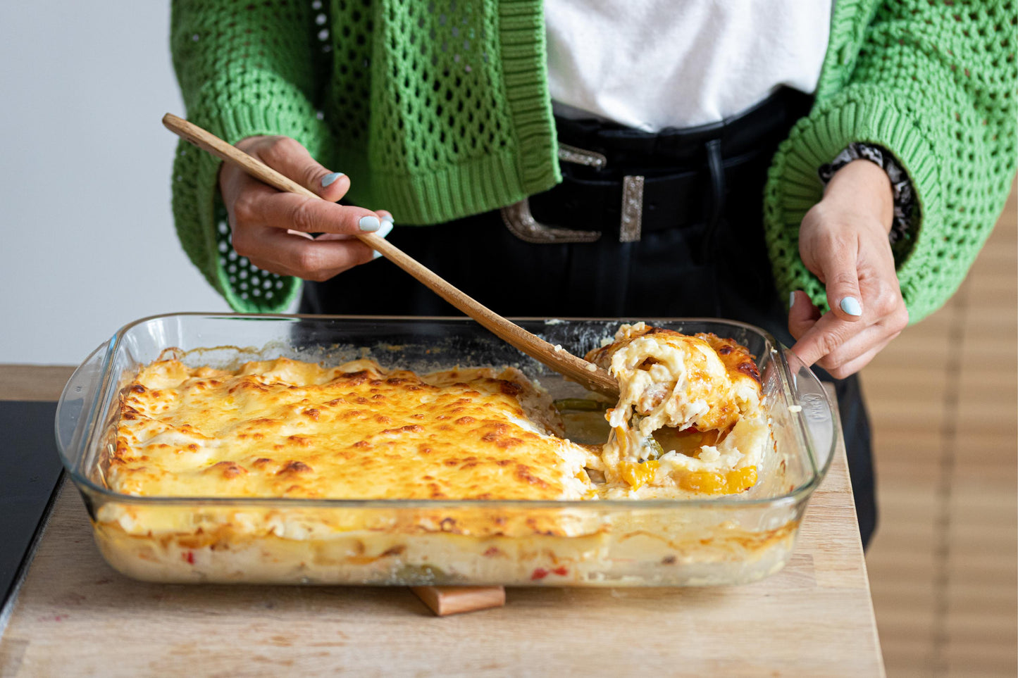 Rectangular glass baking dish - special for lasagne