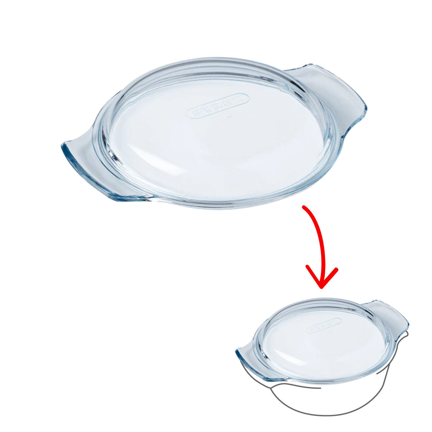 Spare lid for Cocotte Ronde glass casserole