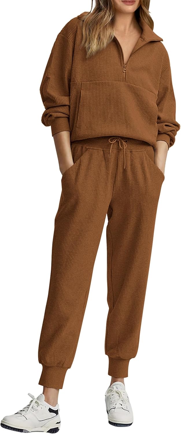 NEU 🔥 Damen Baumwolle Zweiteiler Oversized Kapuzenpullover Weite Beine Jogginghose Lässiges Set