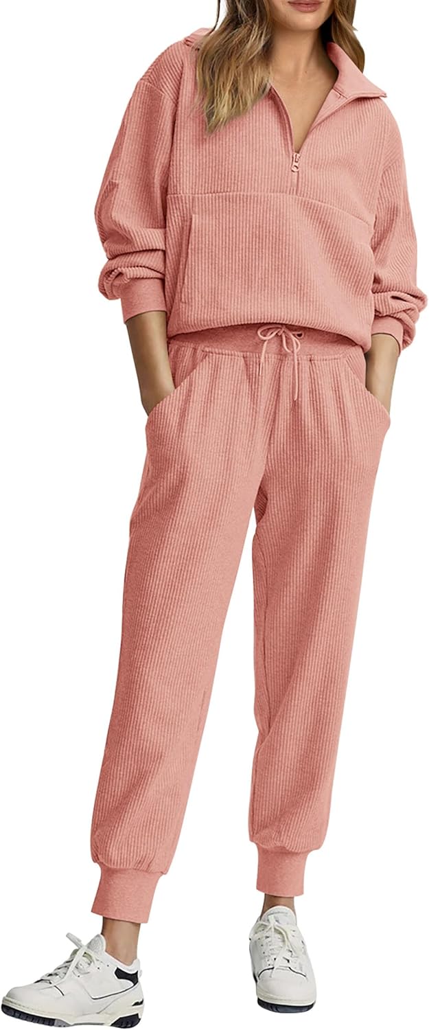 NEU 🔥 Damen Baumwolle Zweiteiler Oversized Kapuzenpullover Weite Beine Jogginghose Lässiges Set