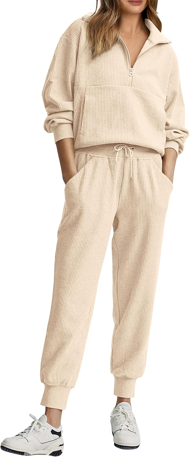 NEU 🔥 Damen Baumwolle Zweiteiler Oversized Kapuzenpullover Weite Beine Jogginghose Lässiges Set