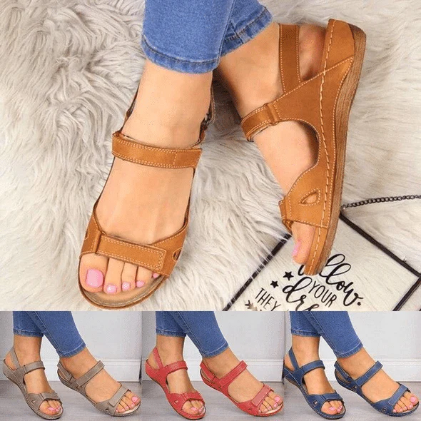 🔥LETZTER TAG 49% RABATT - Premium Sandalen für Damen aus Kunstleder